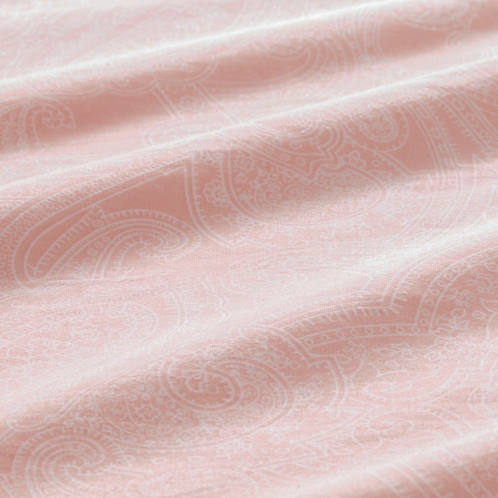 IKEA JÄTTEVALLMO Duvet Cover and pillowcase(s)Paisley light pink/white, King NEW - Picture 4 of 8
